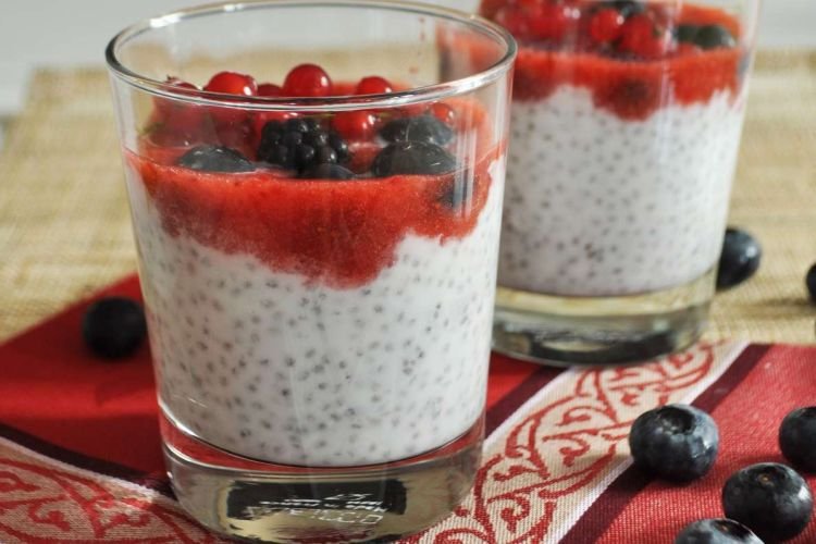 Кокосовый пудинг с чиа