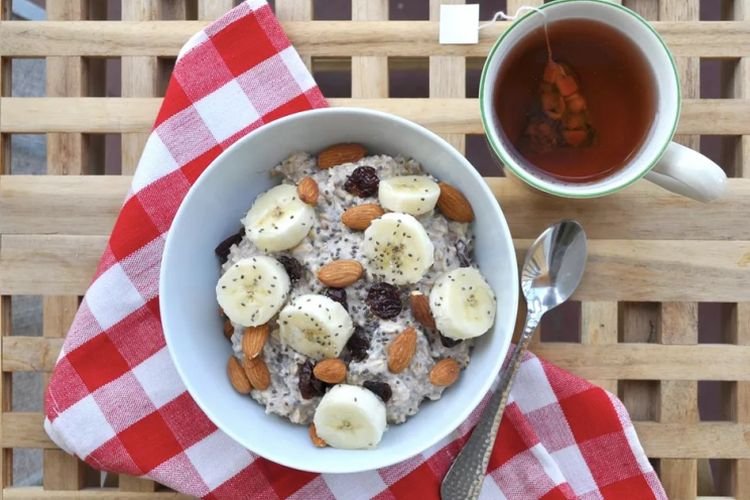 Овсянка с семенами чиа