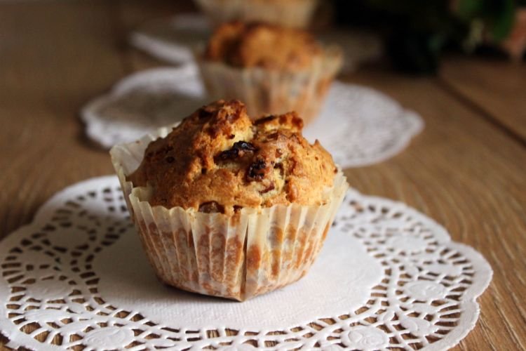 Маффины с беконом и луком