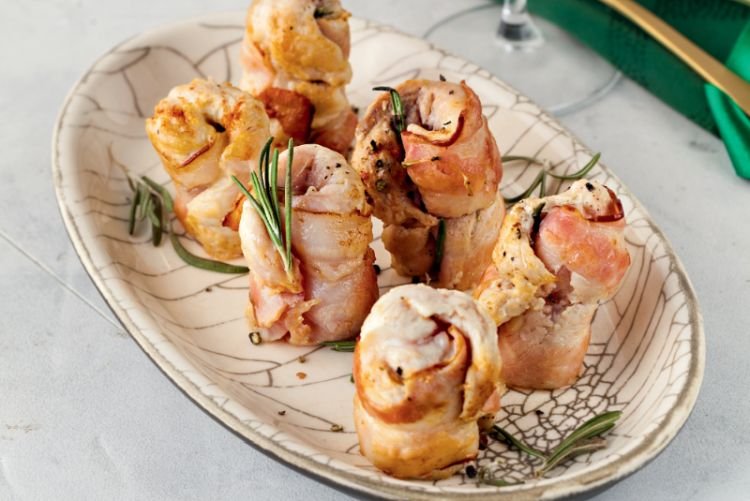 Индейка в беконе