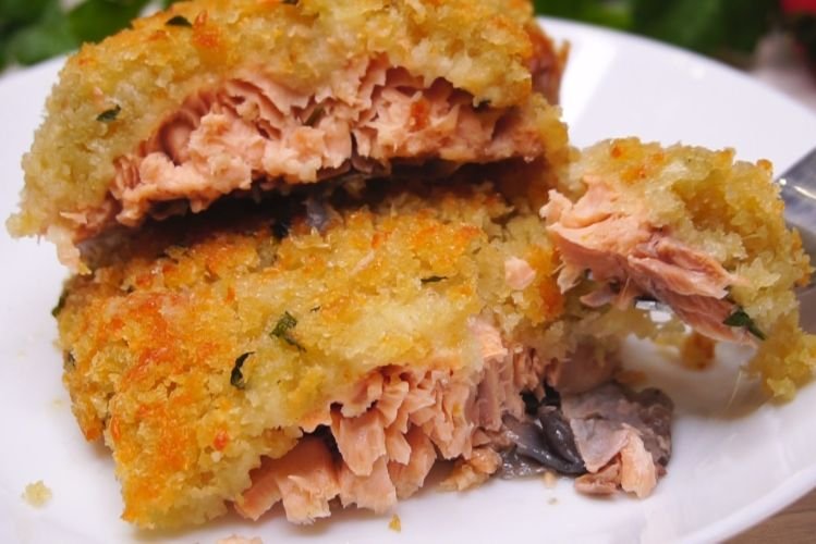 Горбуша под хлебной корочкой