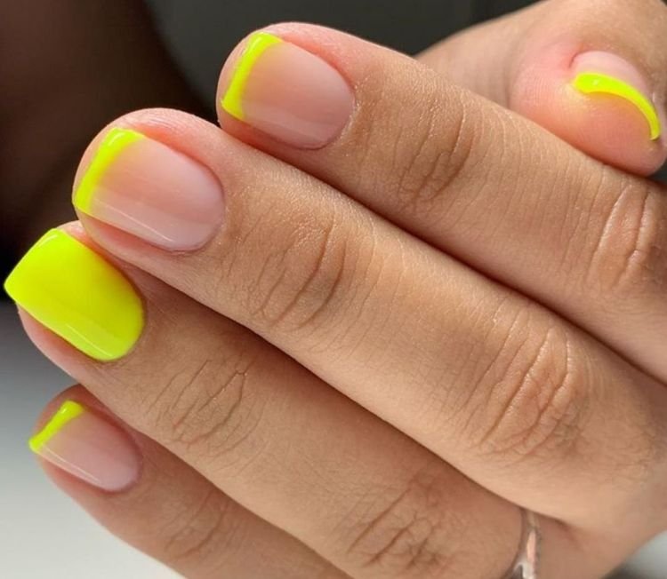 Разноцветный френч