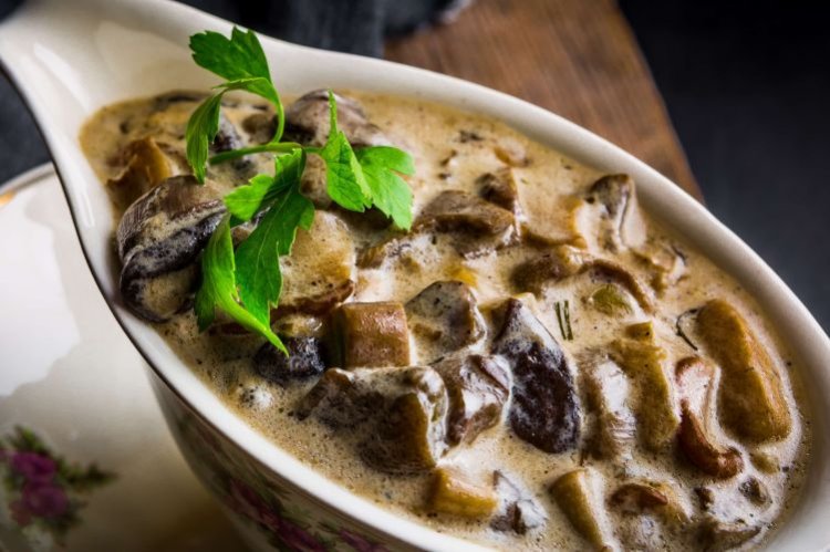 Грибной соус к рыбе