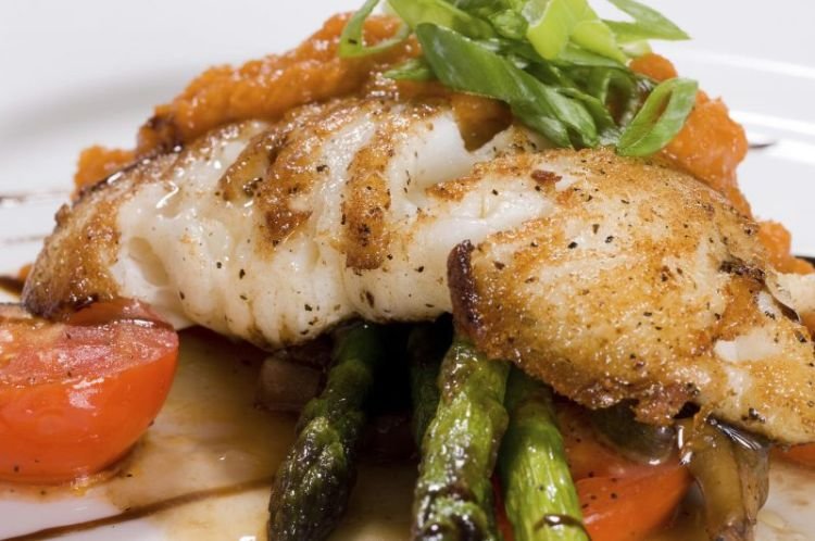 Зубатка со стручковой фасолью