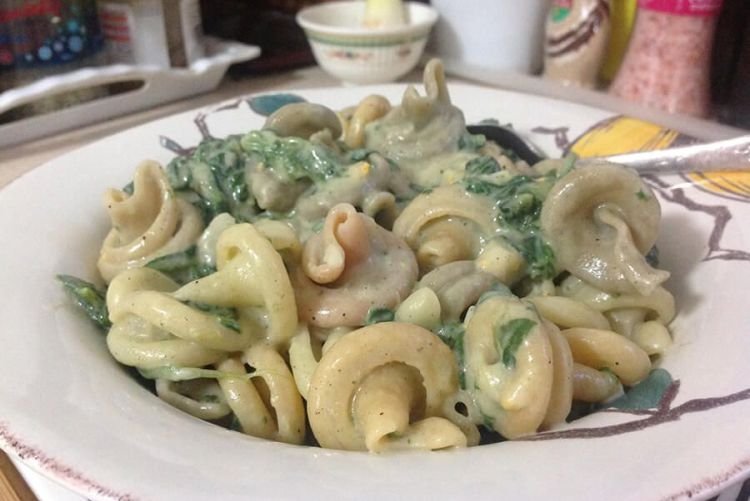 Паста со шпинатом и фетой