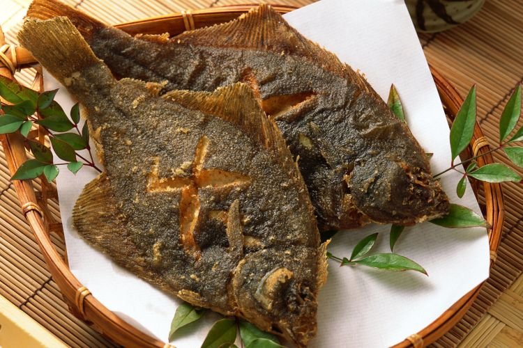 Жареная камбала