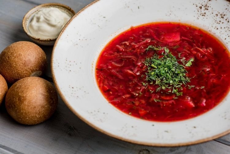 Борщ с пекинской капустой