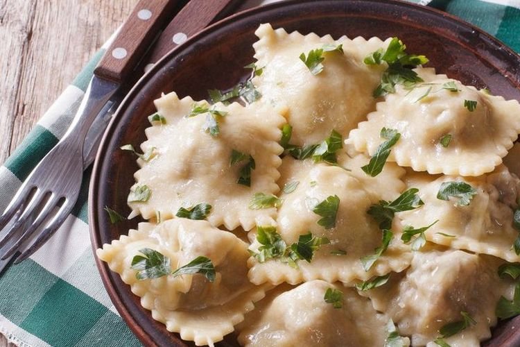 Равиоли с курицей