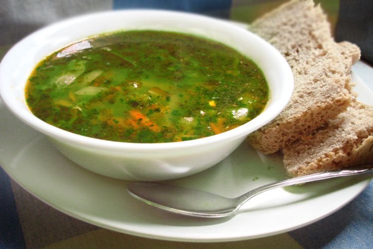 Щи из шпината