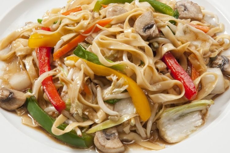 Лапша вок с грибами