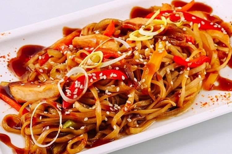 Острая лапша вок