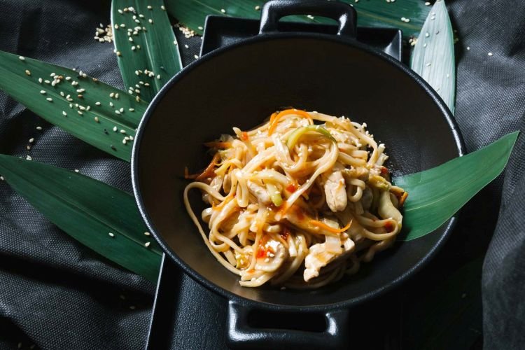 Лапша вок с фасолью