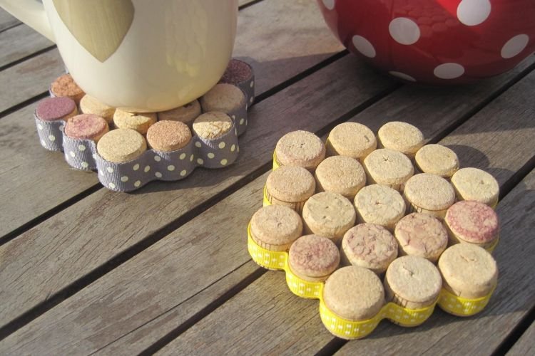 Пробковые подставки под горячее