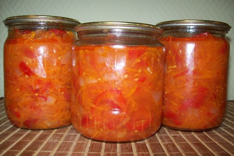 Лечо с морковью на зиму