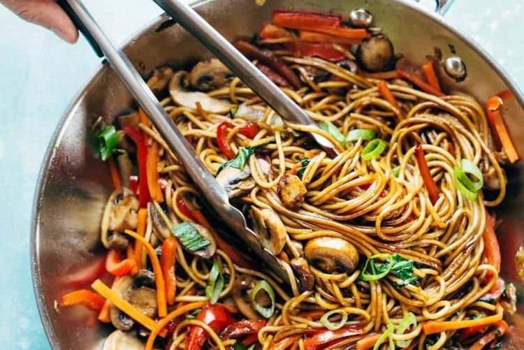 Рамен с баклажанами