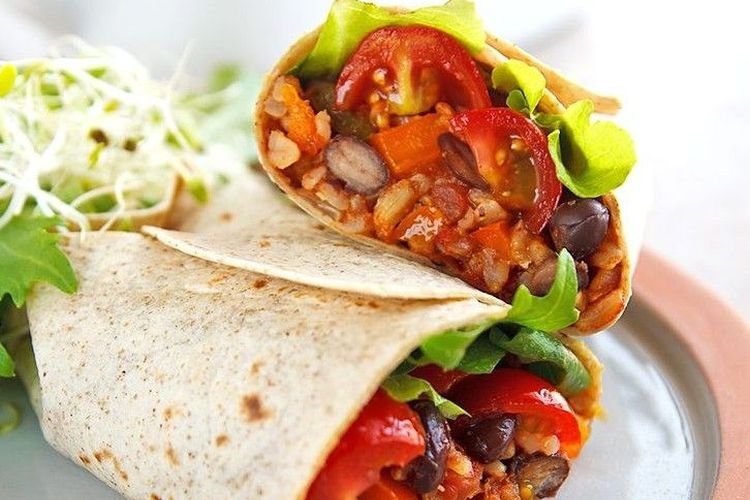 Донер кебаб с фасолью