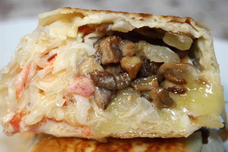 Донер кебаб с грибами