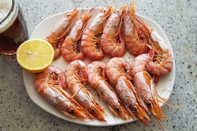 Вареные лангустины