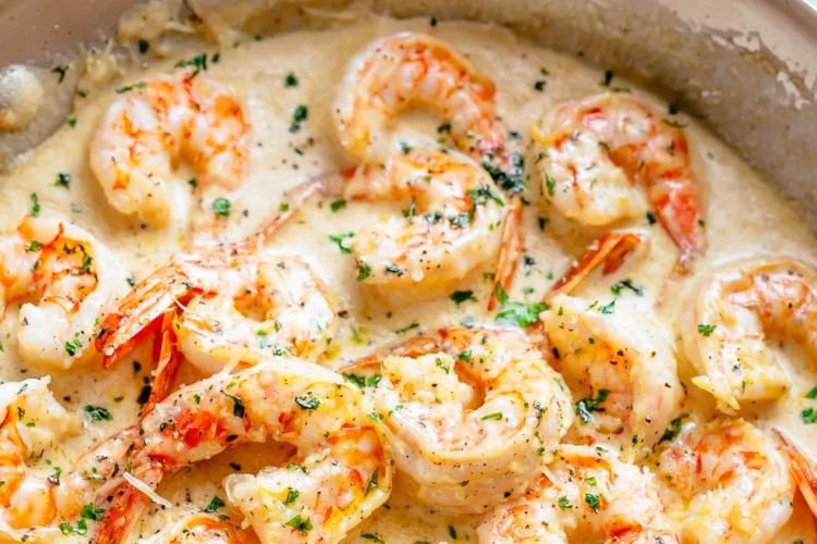 Лангустины в сметане