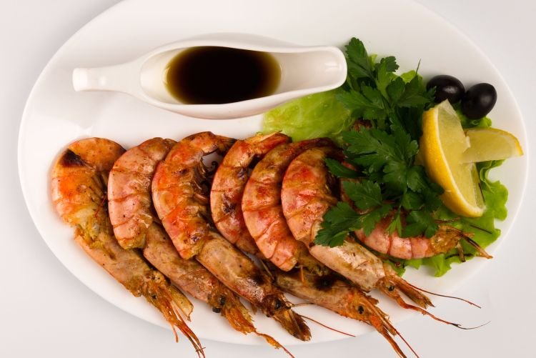 Лангустины на гриле