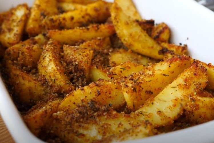 Запеченная картошка в панировке