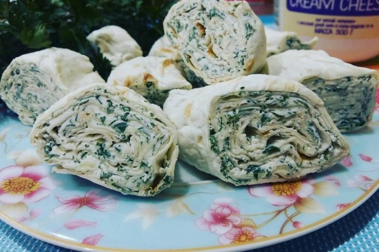 Лаваш с зеленью