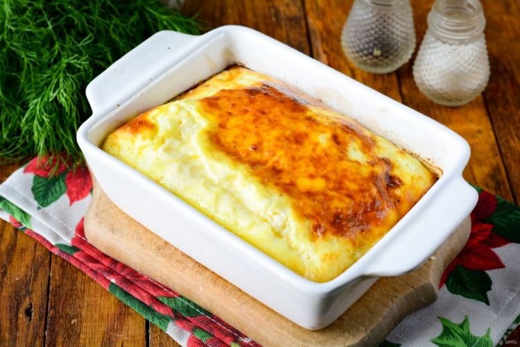 Омлет из большого количества яиц в духовке