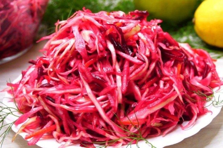 Салат со свеклой и морковью