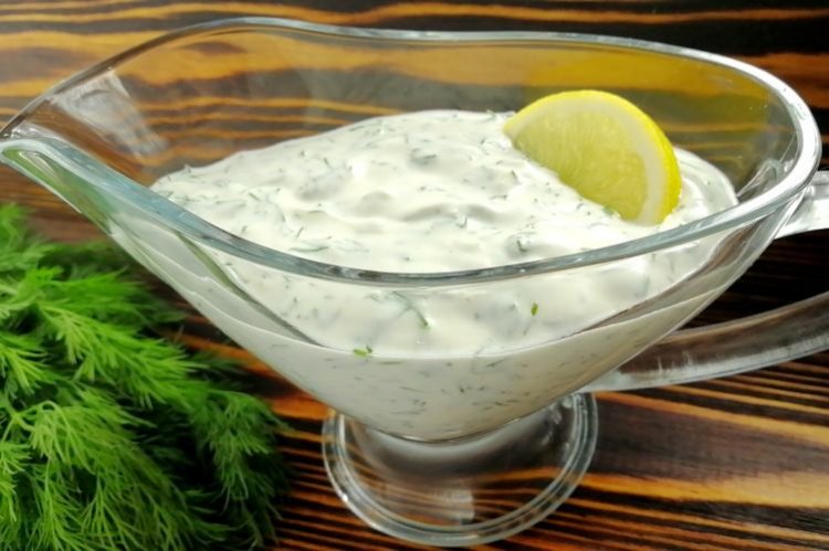 Соус для бургера на основе миндального молока