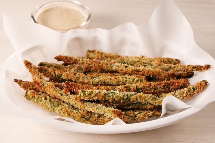 Спаржа в панировке в духовке