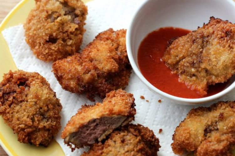 Куриные желудки во фритюре