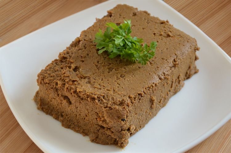 Паштет из говяжьей печени с плавленым сыром