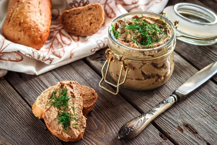 Паштет из говяжьей печени с молоком