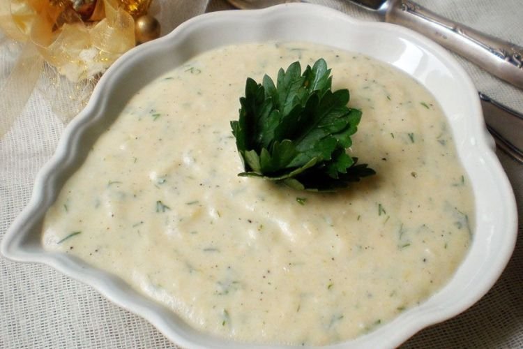 Сливочный соус с зеленью