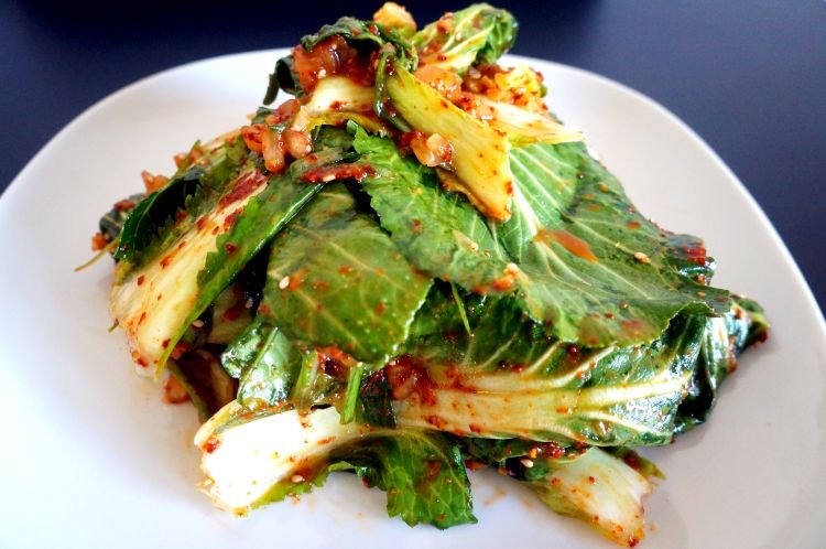 Кимчи из салатных листьев