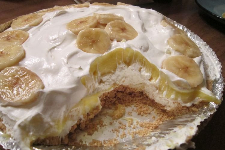 Банановый пудинг без выпечки