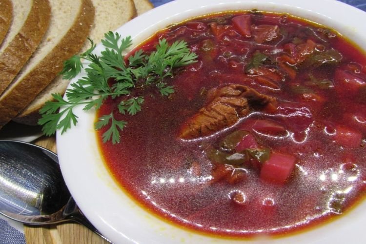 Ботвинья с мясом