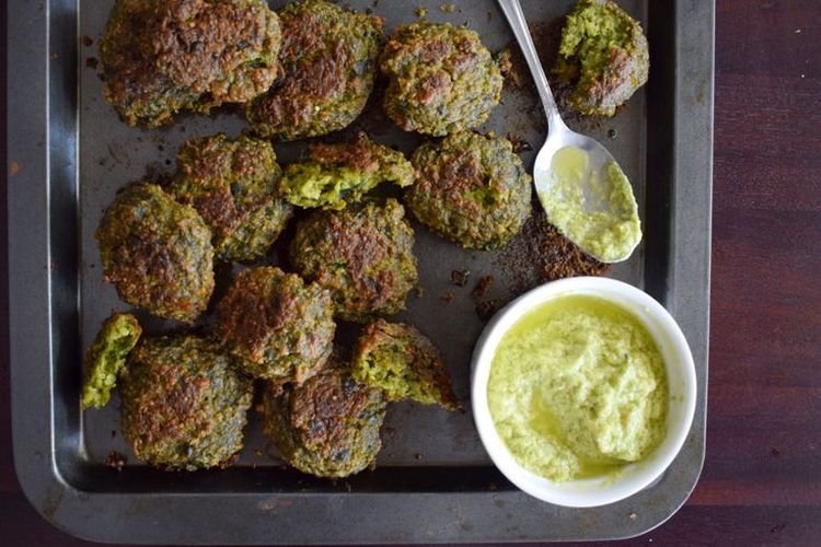 Фалафель с кешью и шпинатом