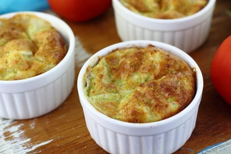 Мясное суфле с кабачками