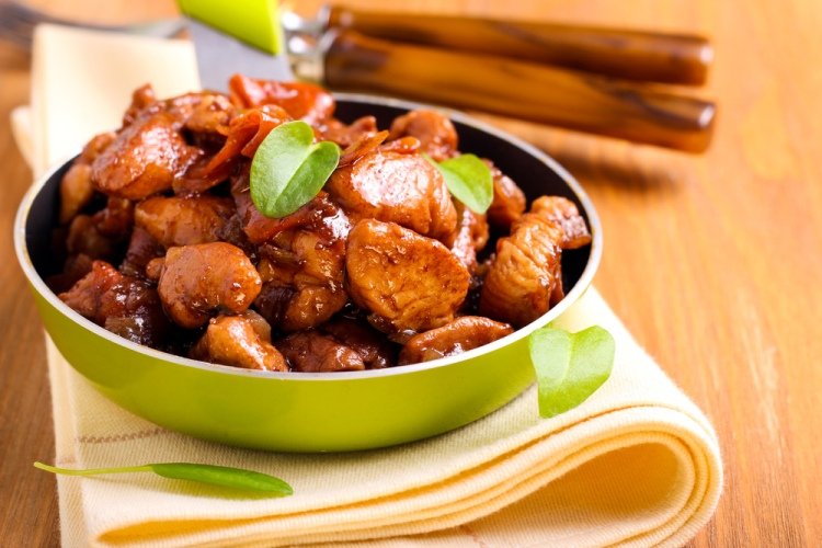 Куриная грудка в соевом соусе