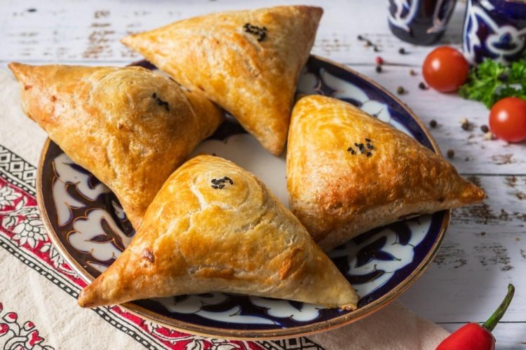 Самса с куриной печенью