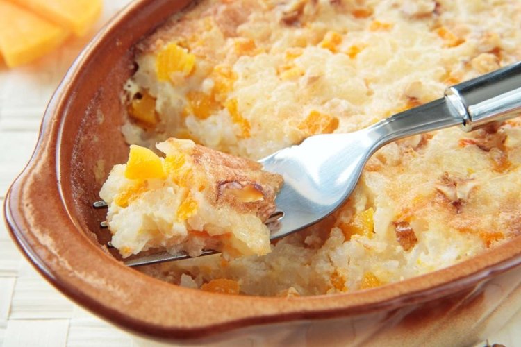 Рисовый пудинг с тыквой