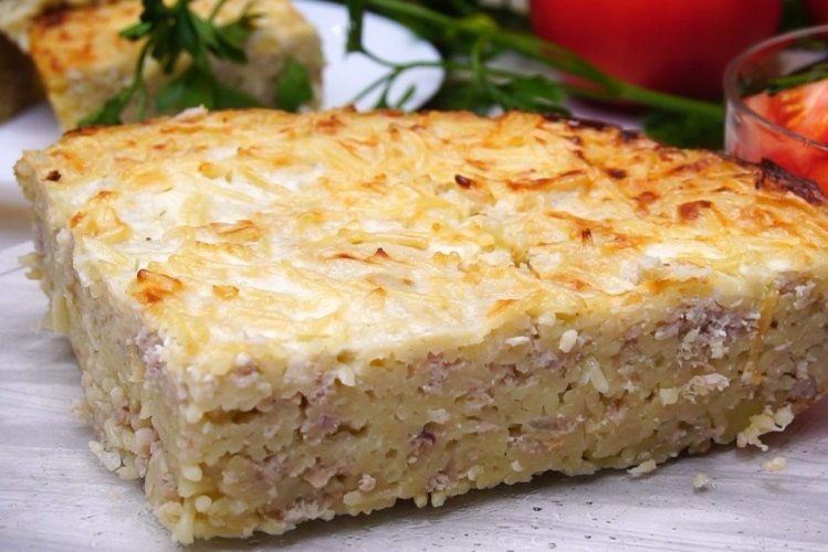 Рисовый пудинг с мясом