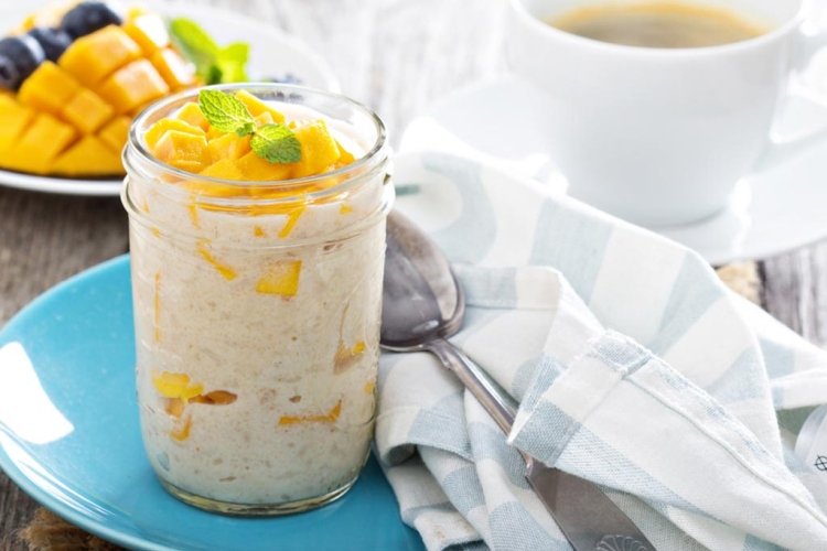 Рисовый пудинг с манго