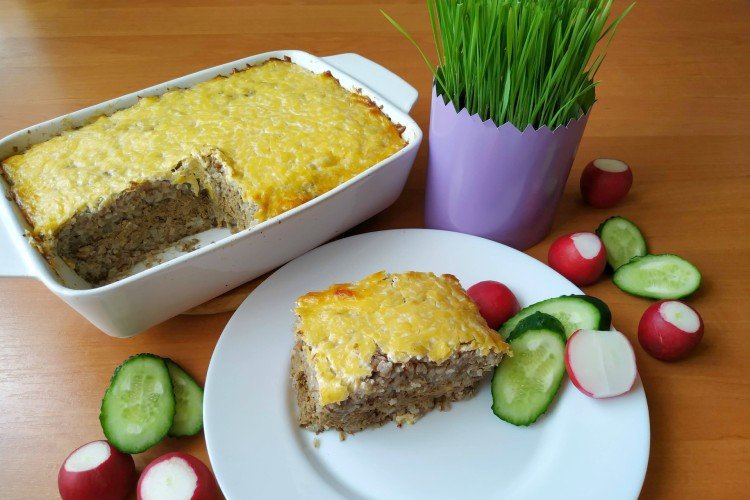 Запеканка с гречкой и печенью