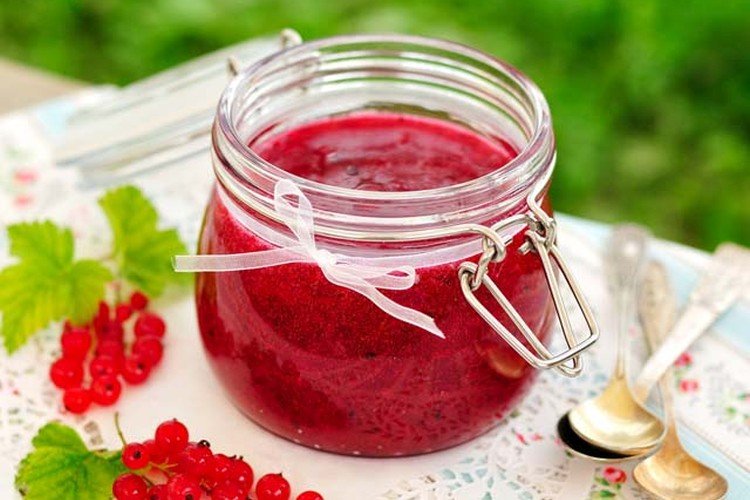 Джем из красной смородины блендером