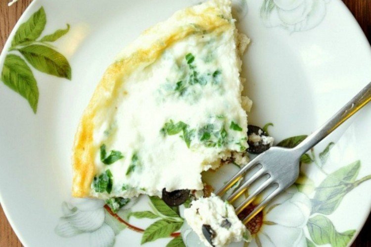 Белковый омлет в духовке