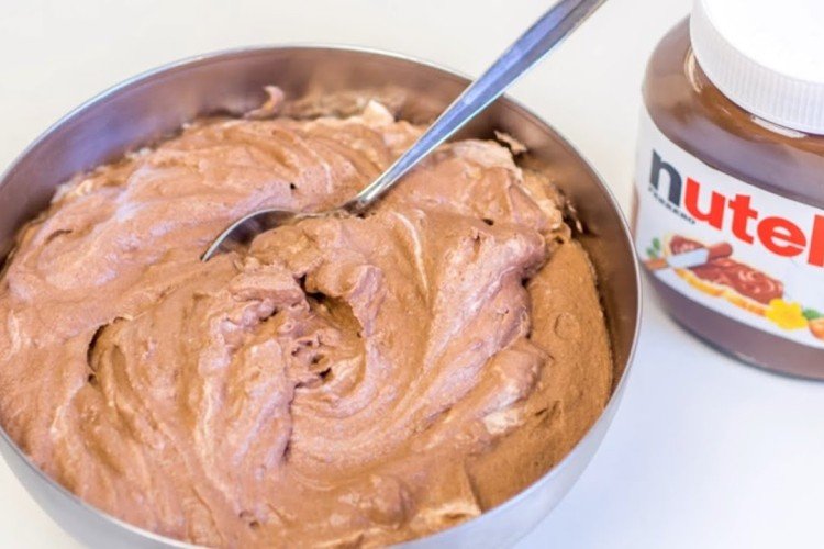 Творожный крем с нутеллой