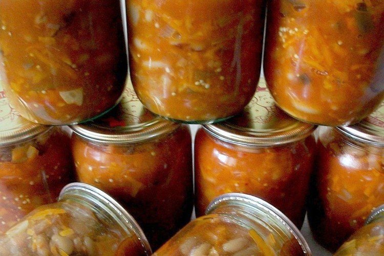 Рассольник с фасолью на зиму