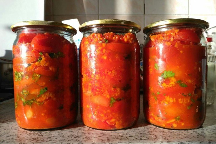 Помидоры по-корейски на зиму